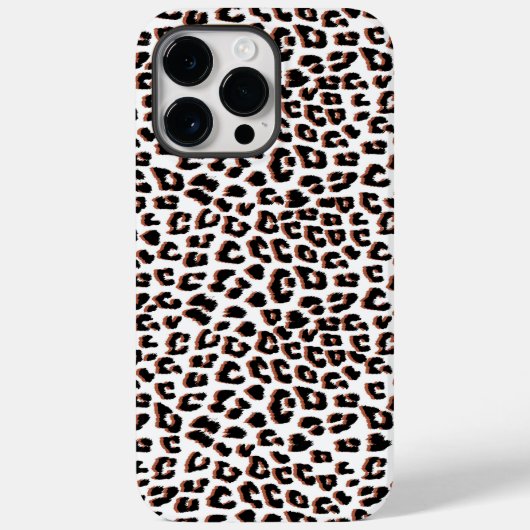 Schwarzweißdruck und Weißleopard Case-Mate iPhone Hülle (Rückseite)