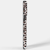 Schwarzweißdruck und Weißleopard Case-Mate iPhone Hülle (Rückseite / Rechts)