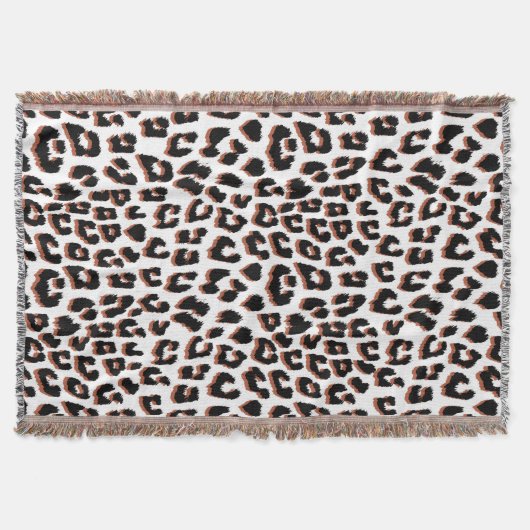 Schwarzweißdruck und Weißleopard Decke (Vorderseite)
