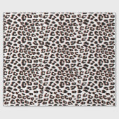 Schwarzweißdruck und Weißleopard Geschenkpapier (Flach)