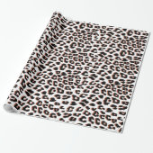 Schwarzweißdruck und Weißleopard Geschenkpapier (Ungerollt)