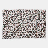 Schwarzweißdruck und Weißleopard Geschirrtuch (Horizontal)