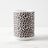 Schwarzweißdruck und Weißleopard Kaffeetasse (Mittel)