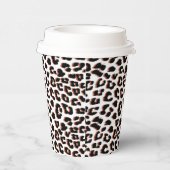 Schwarzweißdruck und Weißleopard Pappbecher (Rechts)