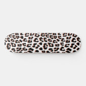 Schwarzweißdruck und Weißleopard Skateboard (Horizontal)