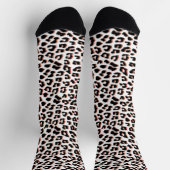 Schwarzweißdruck und Weißleopard Socken (Oben)