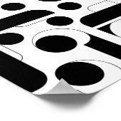 Schwarzweißdruck, Werteplakatpapier (Matte) Poster (Ecke)