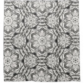 Schwarzweißduschvorhang Duschvorhang (Vorderseite)