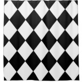 Schwarzweißduschvorhang Duschvorhang (Vorderseite)