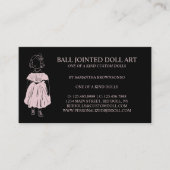 Schwarzweißfahion-Puppensammler Visitenkarte (Vorderseite)