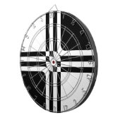 Schwarzweißfantasie Dartscheibe (Vorderseite rechts)