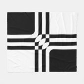 Schwarzweißfantasie Fleecedecke (Vorderseite (Horizontal))