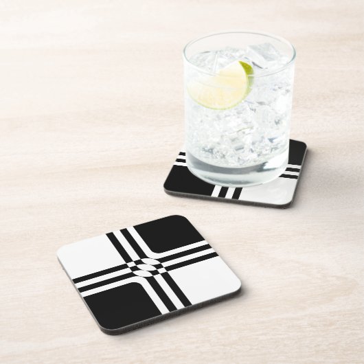 Schwarzweißfantasie Getränkeuntersetzer (Rechte Seite)