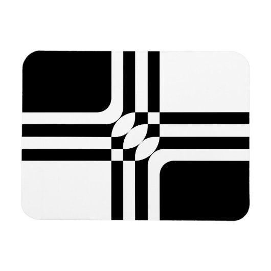 Schwarzweißfantasie Magnet (Horizontal)