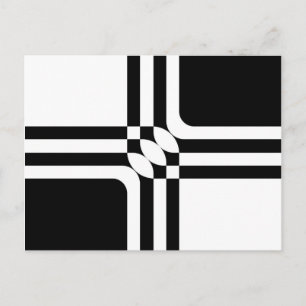 Schwarzweißfantasie Postkarte