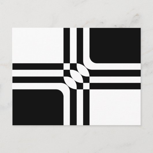 Schwarzweißfantasie Postkarte (Vorderseite)