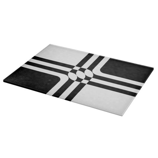 Schwarzweißfantasie Schneidebrett (Ecke)