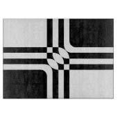 Schwarzweißfantasie Schneidebrett (Vorderseite)