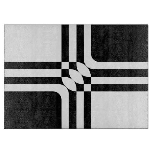 Schwarzweißfantasie Schneidebrett (Vorderseite)