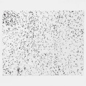 Schwarzweißfarbe-Spritzer für Grunge-Tiere Fleecedecke (Vorderseite (Horizontal))