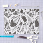 Schwarzweißfedern Seidenpapier (Handwerk)