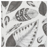 Schwarzweißfedern Stoff (Nahaufnahme)