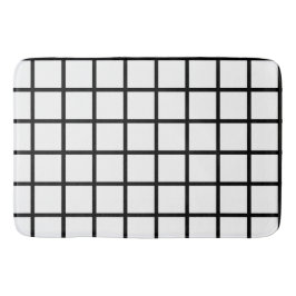 Schwarzweißfenster Badematte