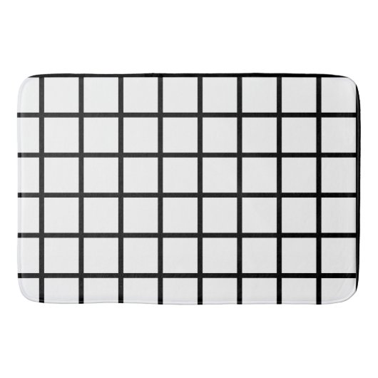 Schwarzweißfenster Badematte (Vorderseite)