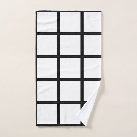 Schwarzweißfenster Badhandtuch Set (Handtuch)