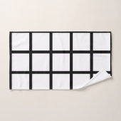 Schwarzweißfenster Badhandtuch Set (Handtuch)