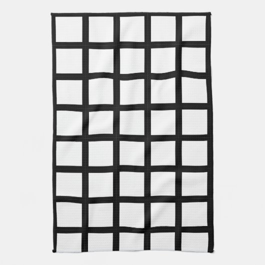 Schwarzweißfenster Geschirrtuch (Vertikal)