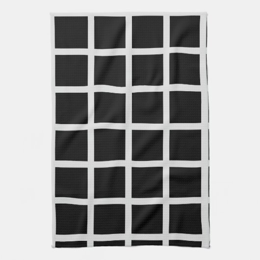 Schwarzweißfenster Geschirrtuch (Vertikal)