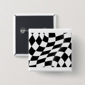Schwarzweißflagge Button (Vorne & Hinten)