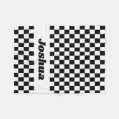 Schwarzweißflagge Fleecedecke (Vorderseite (Horizontal))