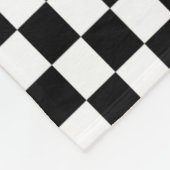 Schwarzweißflagge Fleecedecke (Ecke)