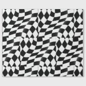 Schwarzweißflagge Geschenkpapier (Flach)