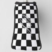 Schwarzweißflagge Golf Headcover (Rotieren 90)