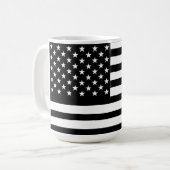 Schwarzweißflagge Kaffeetasse (Vorderseite Links)