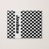 Schwarzweißflagge Puzzle (Horizontal)