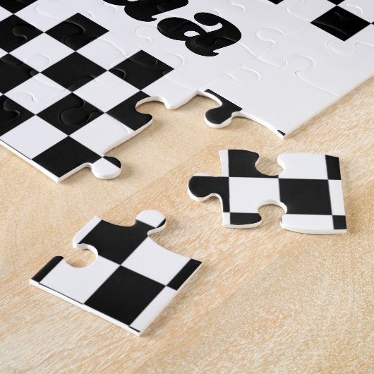 Schwarzweißflagge Puzzle (Seite)