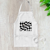 Schwarzweißflagge Schürze