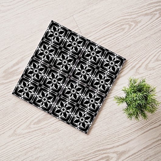 Schwarzweißflecken Fliese