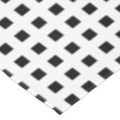 Schwarzweißfliesen-Muster Tischdecke (Schrägansicht)