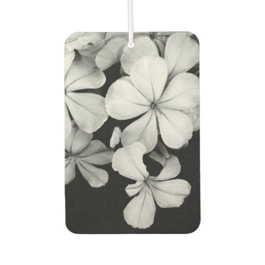 Schwarzweißfloralen Autolufterfrischer (Vorderseite)