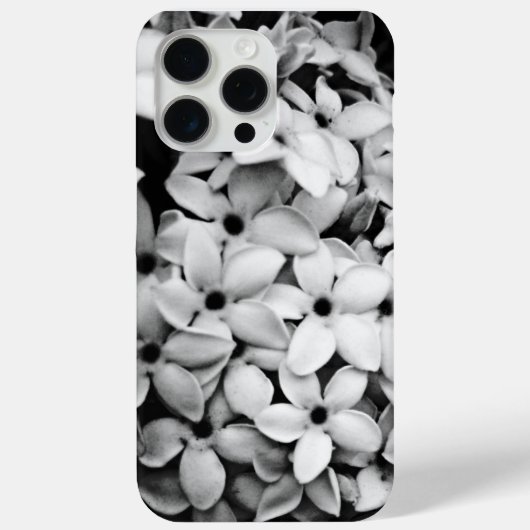 Schwarzweißfloralen Case-Mate iPhone Hülle (Rückseite)