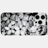 Schwarzweißfloralen Case-Mate iPhone Hülle (Rückseite (Horizontal))