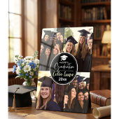 Schwarzweißfoto Collage Happy Abschluss Fotoplatte