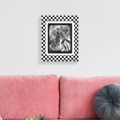 Schwarzweißfoto-Collage Vintag Leinwanddruck (Insitu (Wohnzimmer))