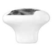 Schwarzweißfotografie Keramikknauf (Seitenansicht)