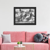 Schwarzweißfotografie Kunst Zebra Leinwanddruck (Insitu (Wohnzimmer))